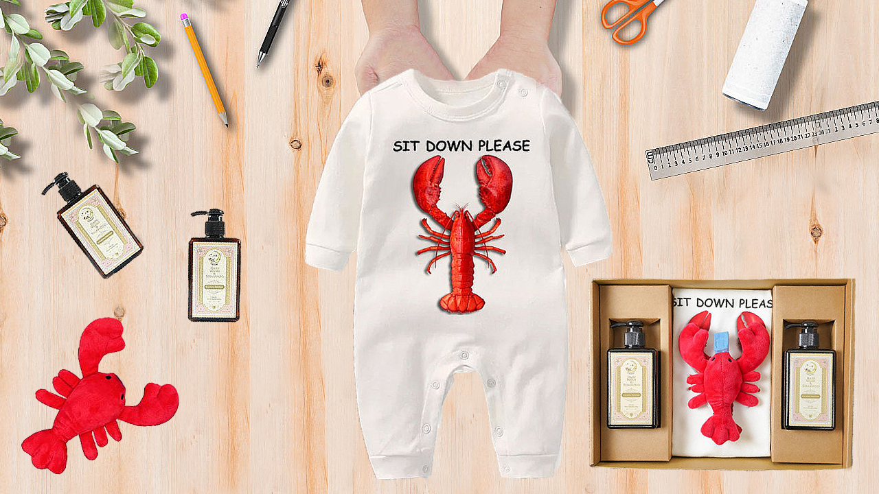 【Haizipeni 】lobster Bib Set