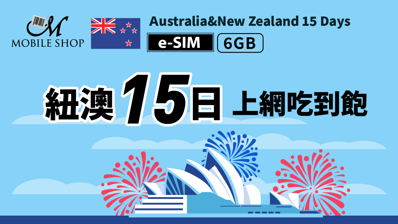 eSIM_New Zealand Australia 15 Days 6GB